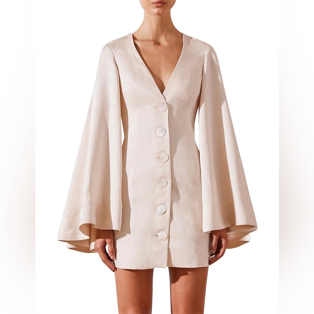 Shona Joy Wren Circle Sleeve Mini Dress size us 6